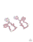 Paparazzi Easter Element Earrings Pink (Iridescent)