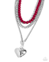 Paparazzi Easy Elevation Necklace Red