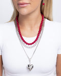 Paparazzi Easy Elevation Necklace Red