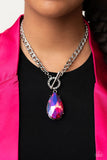 Paparazzi Edgy Exaggeration Necklace Pink