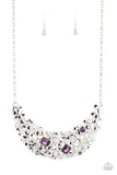 Paparazzi Fabulously Fragmented Necklace Purple