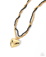 Paparazzi Falling Slowly Necklace Gold