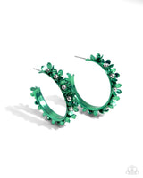 Paparazzi Fashionable Flower Crown Earrings Green