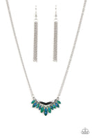 Paparazzi Flash of Fringe Necklace Green