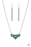 Paparazzi Flash of Fringe Necklace Green