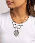 Paparazzi Focused Affection Necklace White