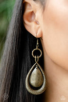 Paparazzi Forged Flare Brass Earring