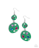 Paparazzi Gallery Genius Earrings Green