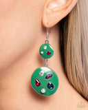 Paparazzi Gallery Genius Earrings Green