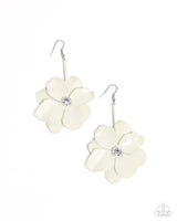 Paparazzi Generous Glisten Earrings White