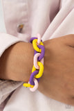 Paparazzi Speed SMILE Necklace Purple & Go the Extra SMILE Bracelet Purple