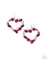 Paparazzi Heart Hierarchy Earrings Pink