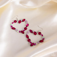 Paparazzi Heart Hierarchy Earrings Pink