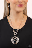 Paparazzi High HOOPS Necklace Silver