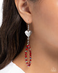 Paparazzi Treasured Teardrops Earrings Red