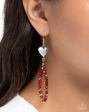 Paparazzi Treasured Teardrops Earrings Red