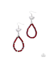 Paparazzi Treasured Teardrops Earrings Red