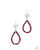 Paparazzi Treasured Teardrops Earrings Red
