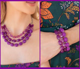 Paparazzi Tropical Hideaway Necklace Purple