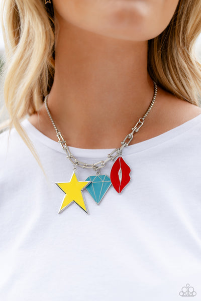 Paparazzi Scouting Shapes Necklace Multi