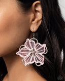 Paparazzi Refined Recognition Earrings Pink