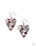 Paparazzi Unbelievable Shimmer Earrings Red