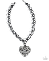 Paparazzi Heartfelt Havana Black Necklace