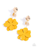 Paparazzi Malibu Moderato Earrings Yellow