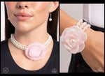 Paparazzi Radiant Rosette Necklace Pink & Feminine Mystique Bracelet Pink