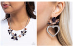 Paparazzi Perennial Promise Necklace Purple & Pushing Perfection Earrings Purple