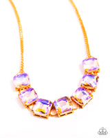 Paparazzi I SQUARE to Secrecy Necklace Orange