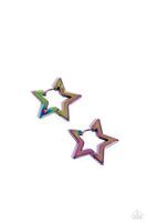 Paparazzi In A Galaxy STAR, STAR Away Necklace Multi (Oil Spill)