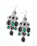 Paparazzi Inspired Interval Earrings Black