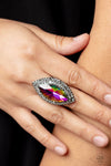 Paparazzi Jaw-Dropping Dazzle Ring Multi (Oil Spill)