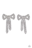 Paparazzi Just BOW With It Earrings White