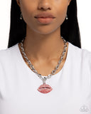 Paparazzi Keepsake Kisser Necklace Red