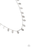 Paparazzi LEAF a Light On Necklace Silver