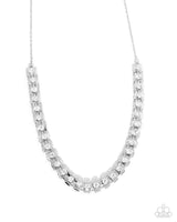 Paparazzi Linked Lady Necklace White