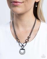 Paparazzi Linked Leader Necklace Black