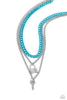 Paparazzi Locked Labor Necklace Blue