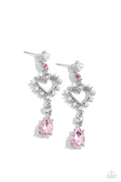 Paparazzi Lovers Lure Earrings Pink
