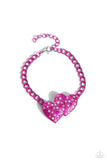 Paparazzi Low-Key Lovestruck Necklace Pink & Lovestruck Lineup Bracelet Pink