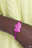 Paparazzi Low-Key Lovestruck Necklace Pink & Lovestruck Lineup Bracelet Pink
