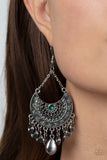 Paparazzi Lunar Allure Earrings Green