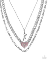 Paparazzi Luxurious Love Necklace Pink