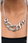 Paparazzi Bombshell Bling Necklace Silver