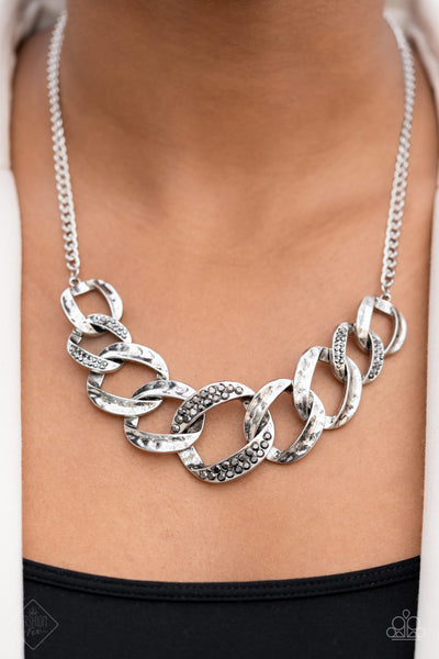 Paparazzi Bombshell Bling Necklace Silver