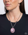 Paparazzi Manufactured Majesty Necklace Pink