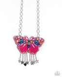 Paparazzi Mayoral Monarch Necklace Pink