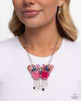 Paparazzi Mayoral Monarch Necklace Pink